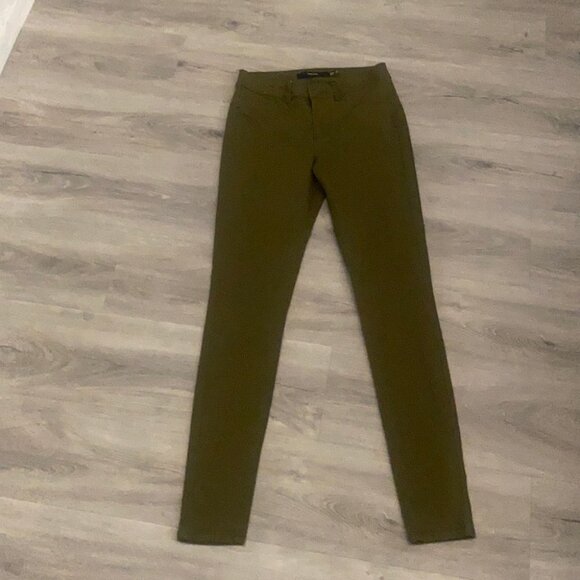 🏴 Vero Moda High waisted green skinny pants / jean  size small - Picture 8 of 14